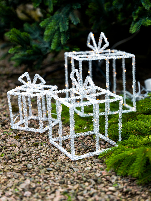 Julklappar LED 3 st Stemning